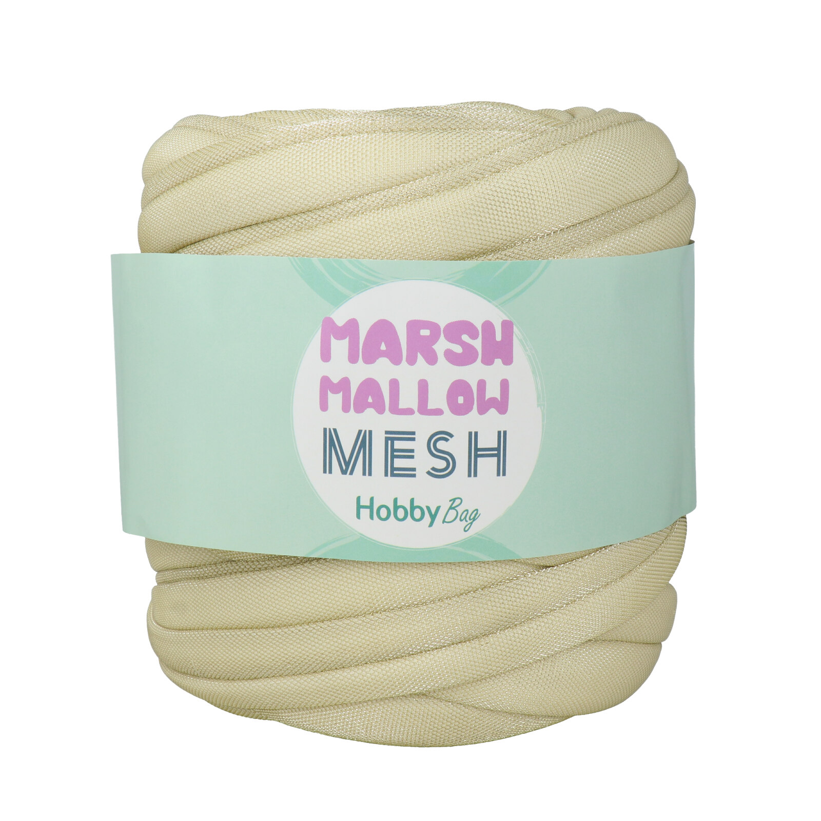 hobbybag marshmallow mesh - hellgold - 500gr (31mt) | 1st