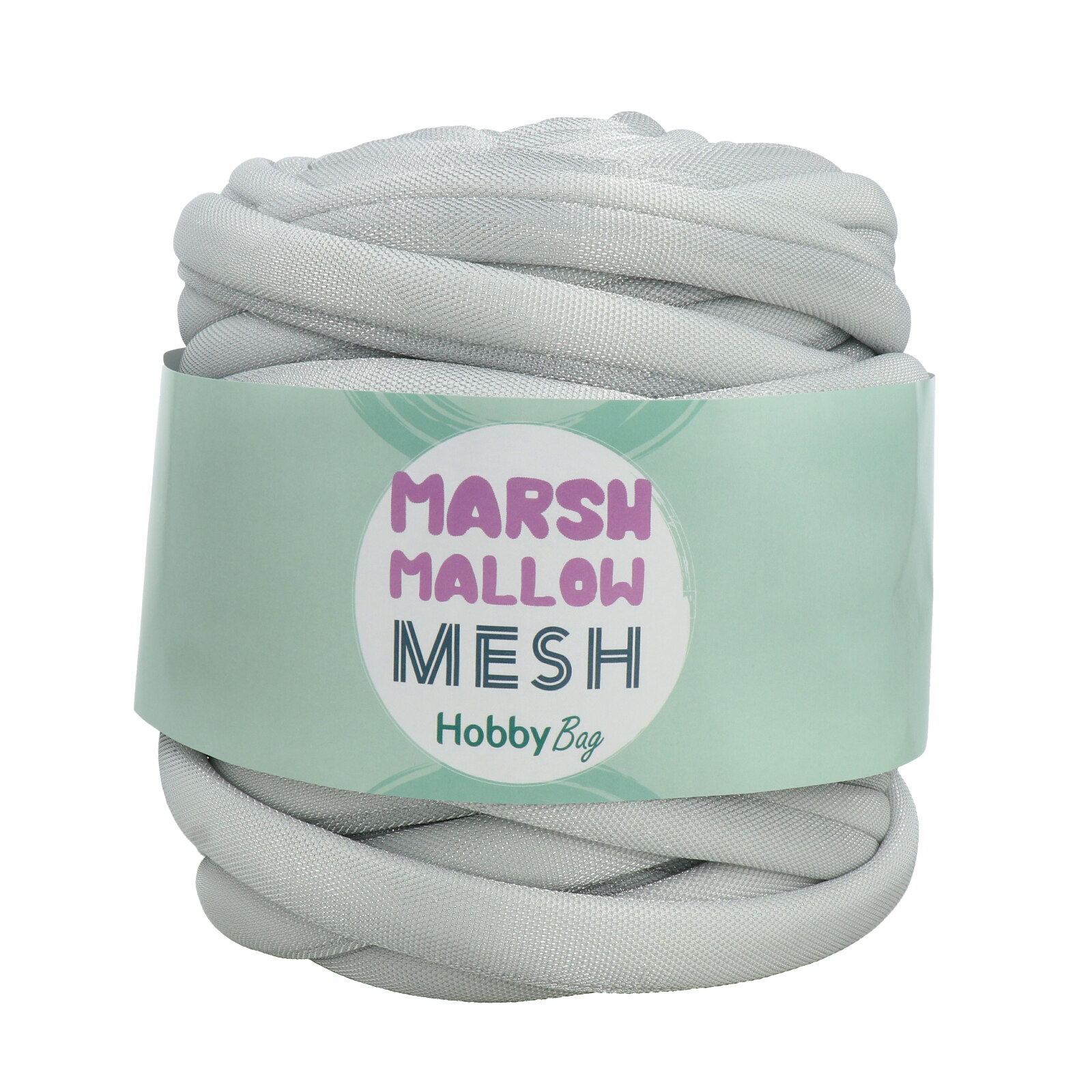 hobbybag marshmallow mesh - silber - 500gr (31mt) | 1st