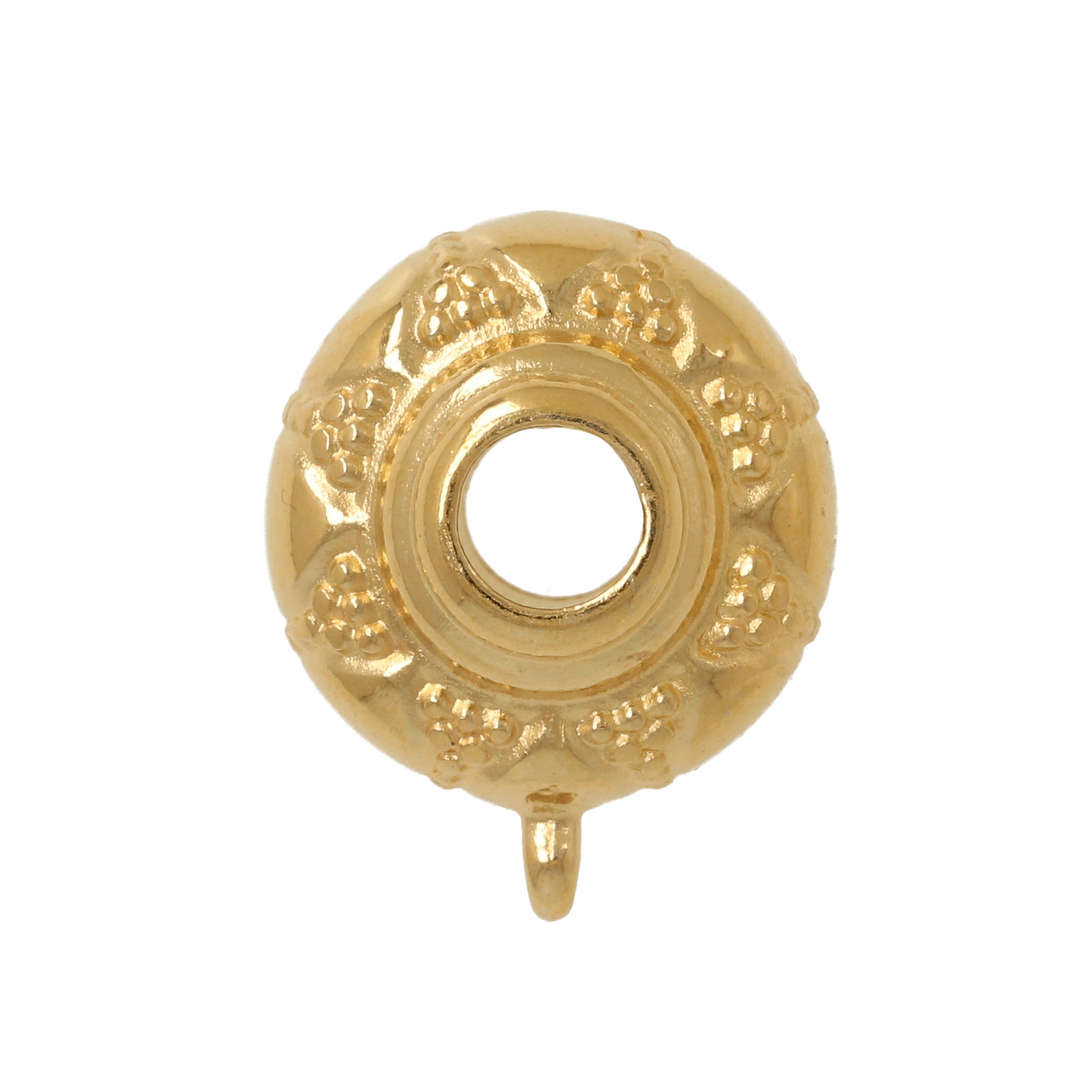 gold plated roundelle bail 18x14mm | 1pc