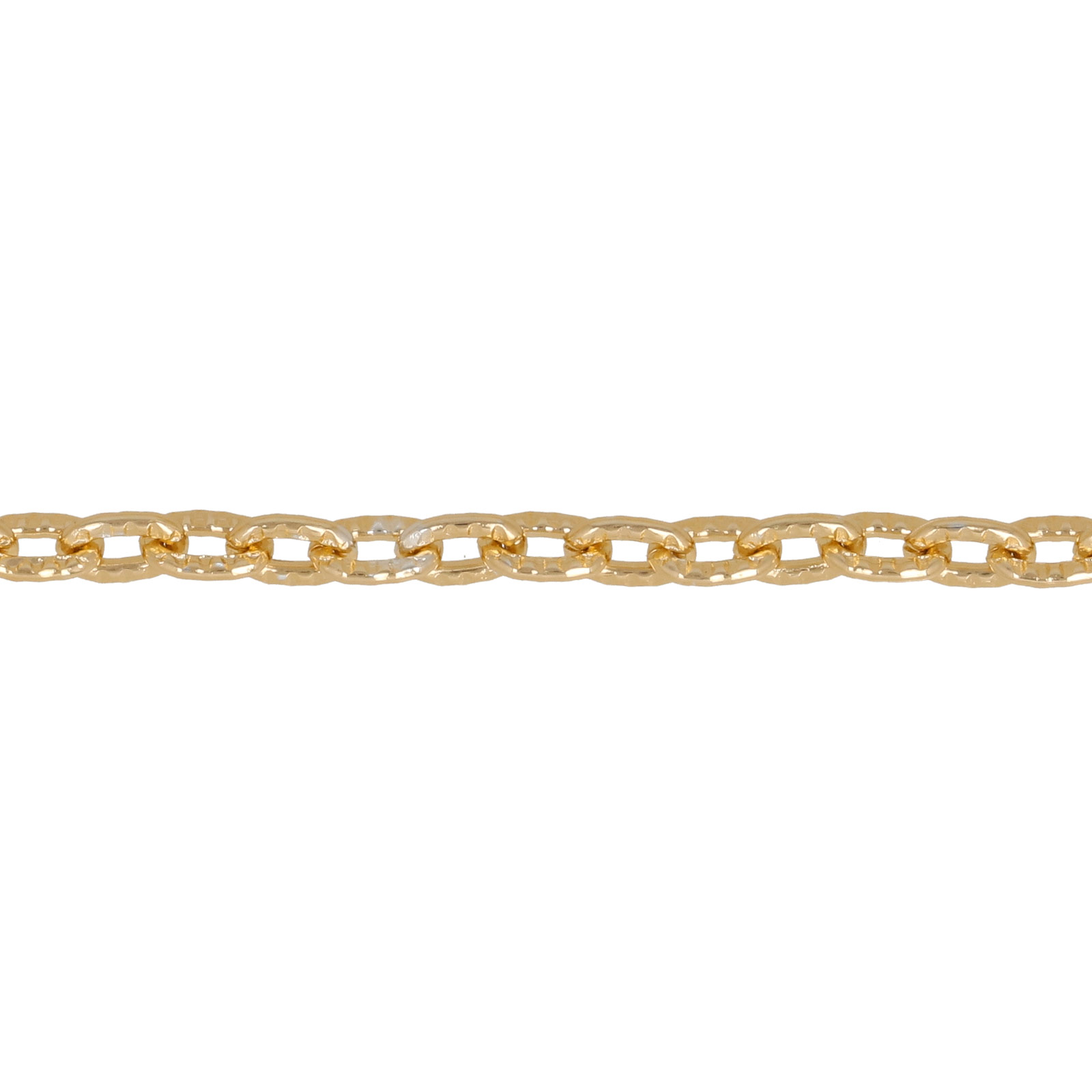 gold color aluminum cable chain - oval 5x3mm - wire 1mm | 1mt