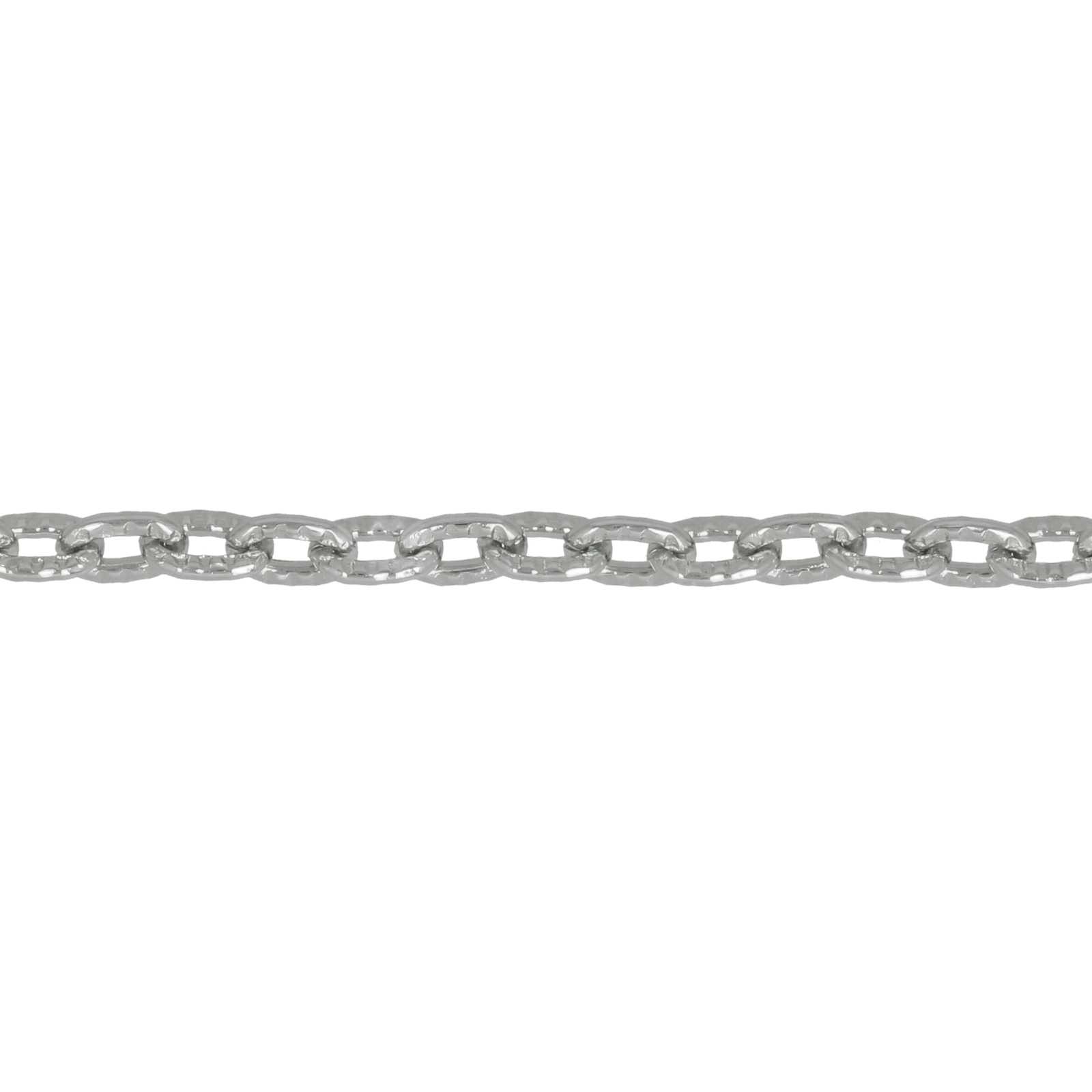 aluminium ketten feine oval - versilbert 5x3mm - drahtstärke 1mm | 1mt