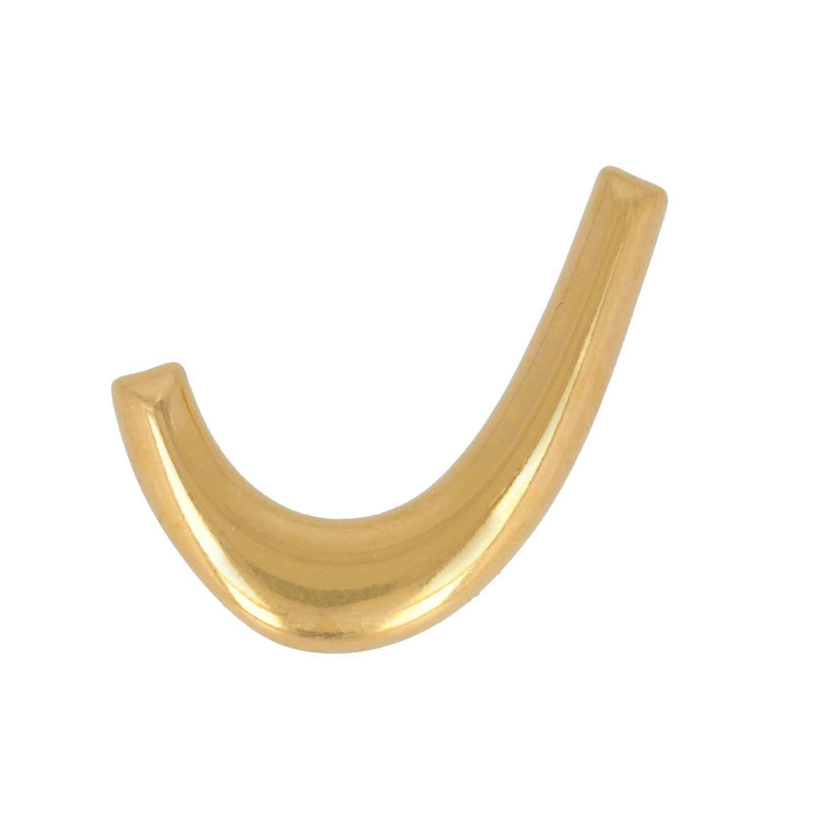 gold plated connector pendant curve 30x25mm | 1pc