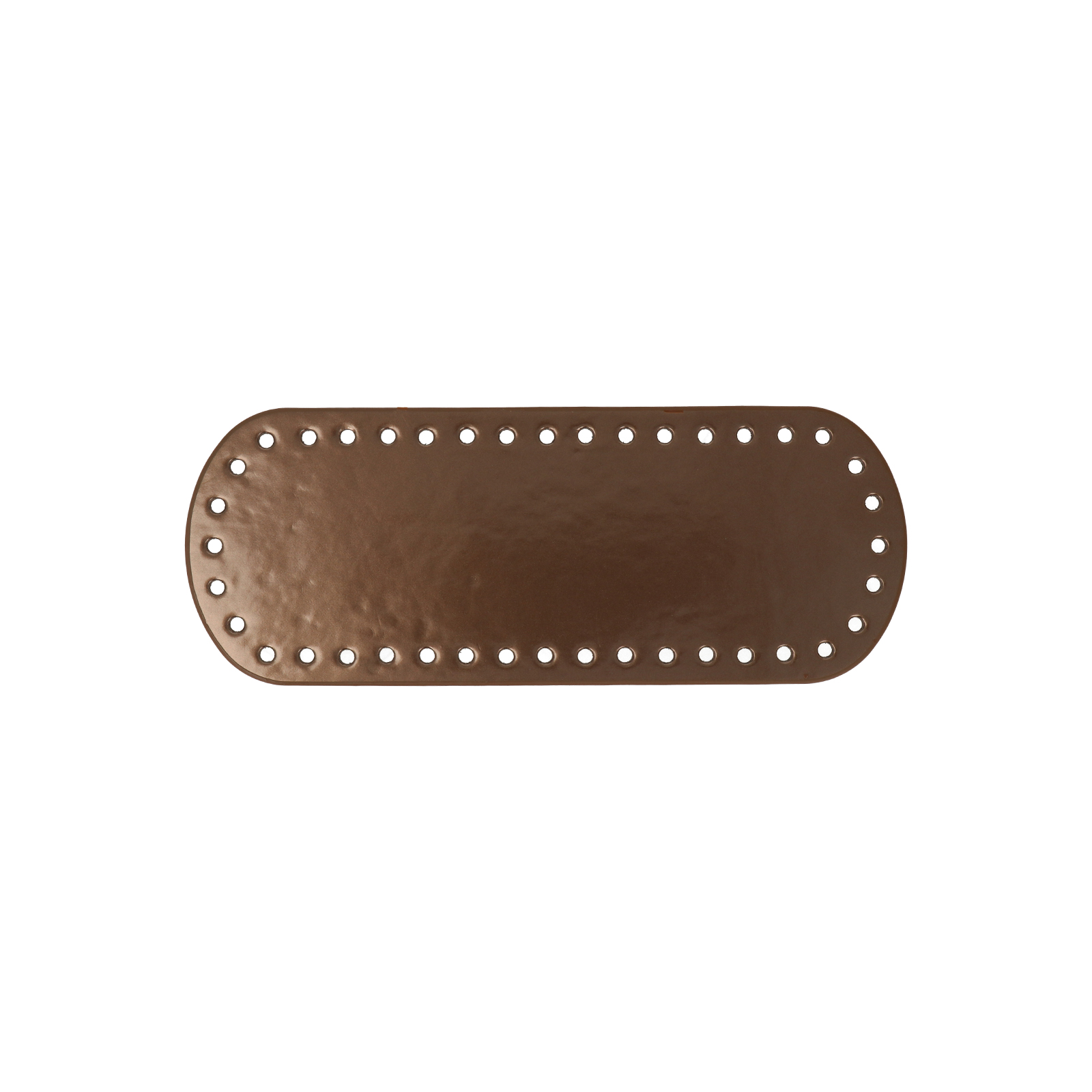 pu-leder taschenboden poliert bronze oval 21x8cm | 1st