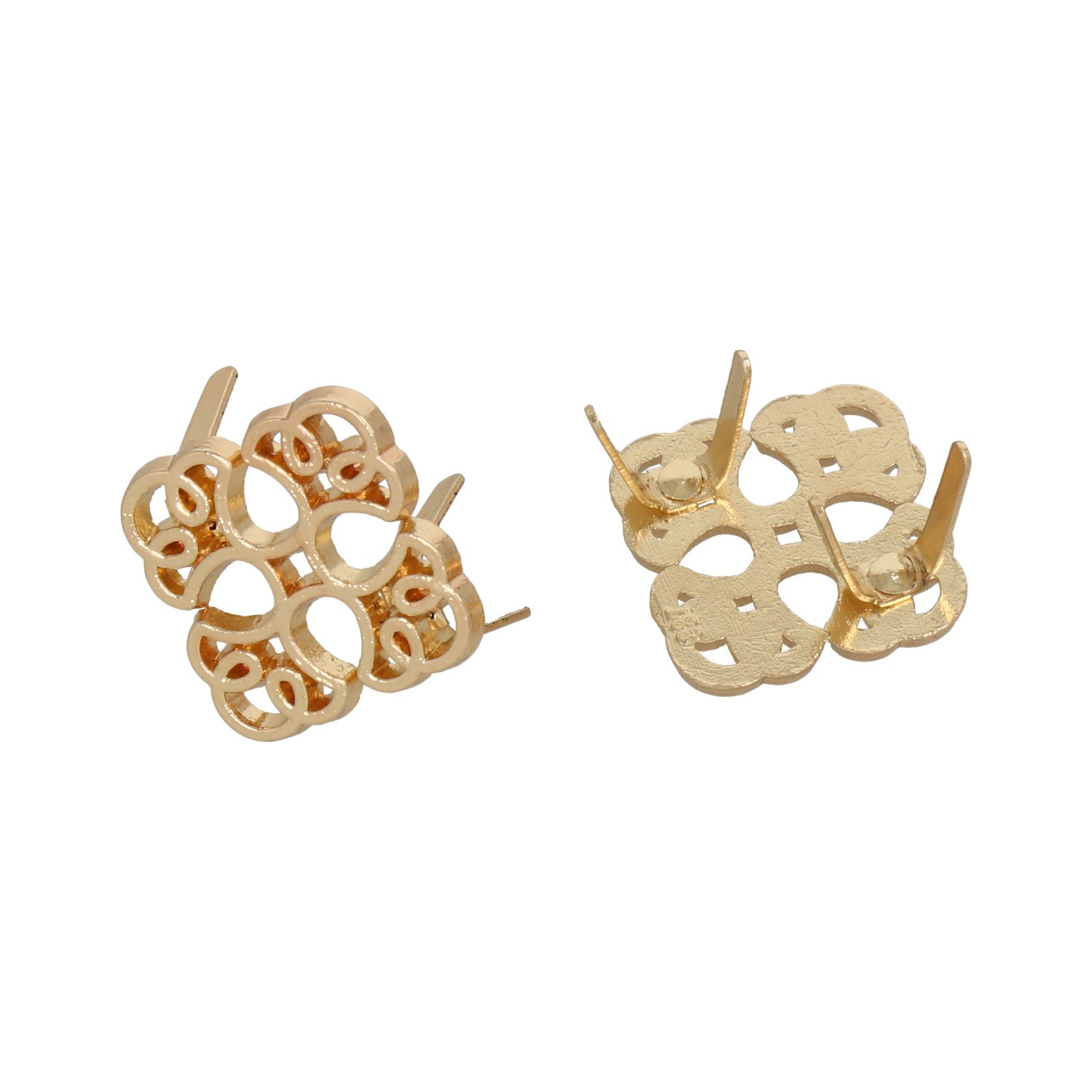 gold square tags 18mm | 2pc