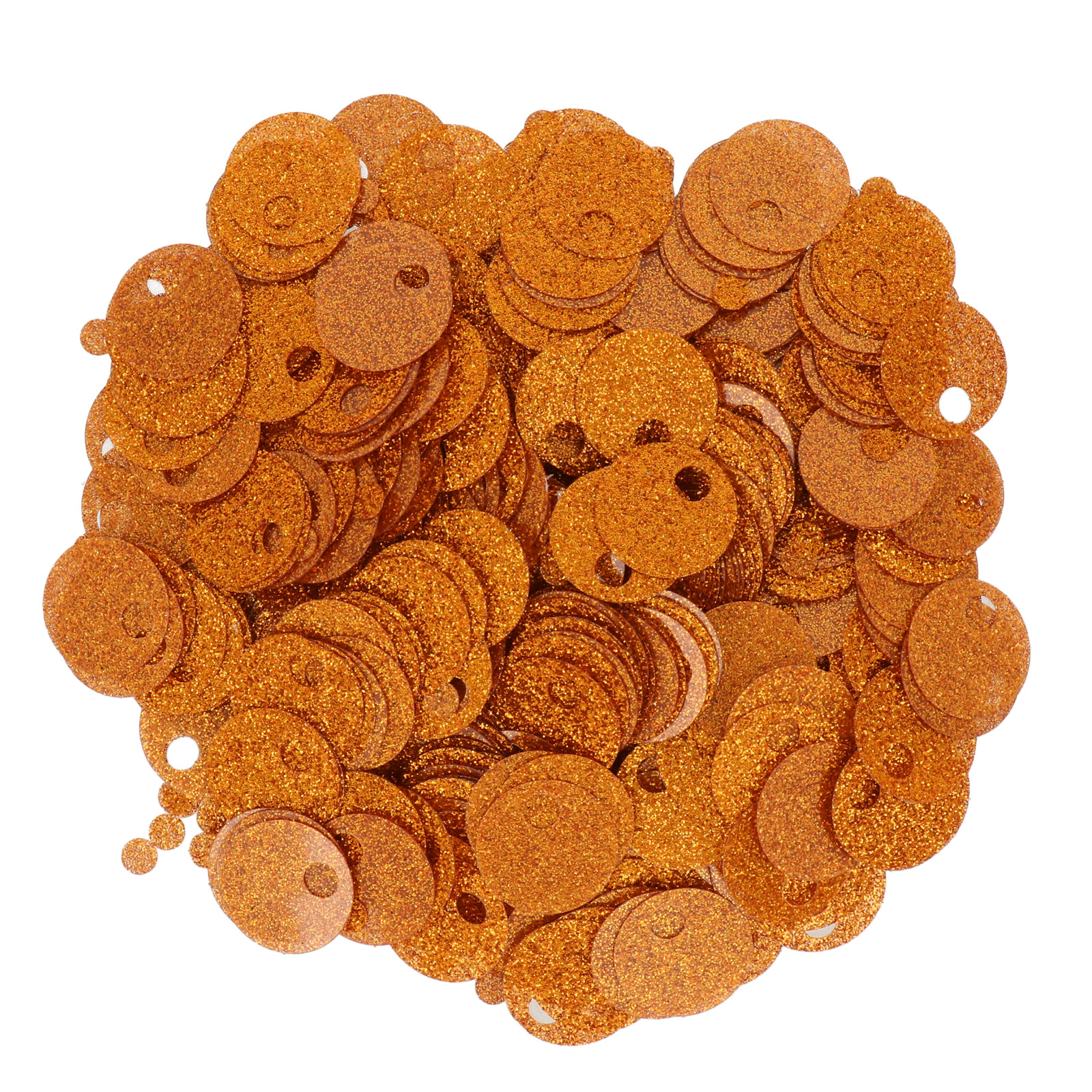 smooth sequins for bags glitter copper 20mm - hole 5mm | 40gr