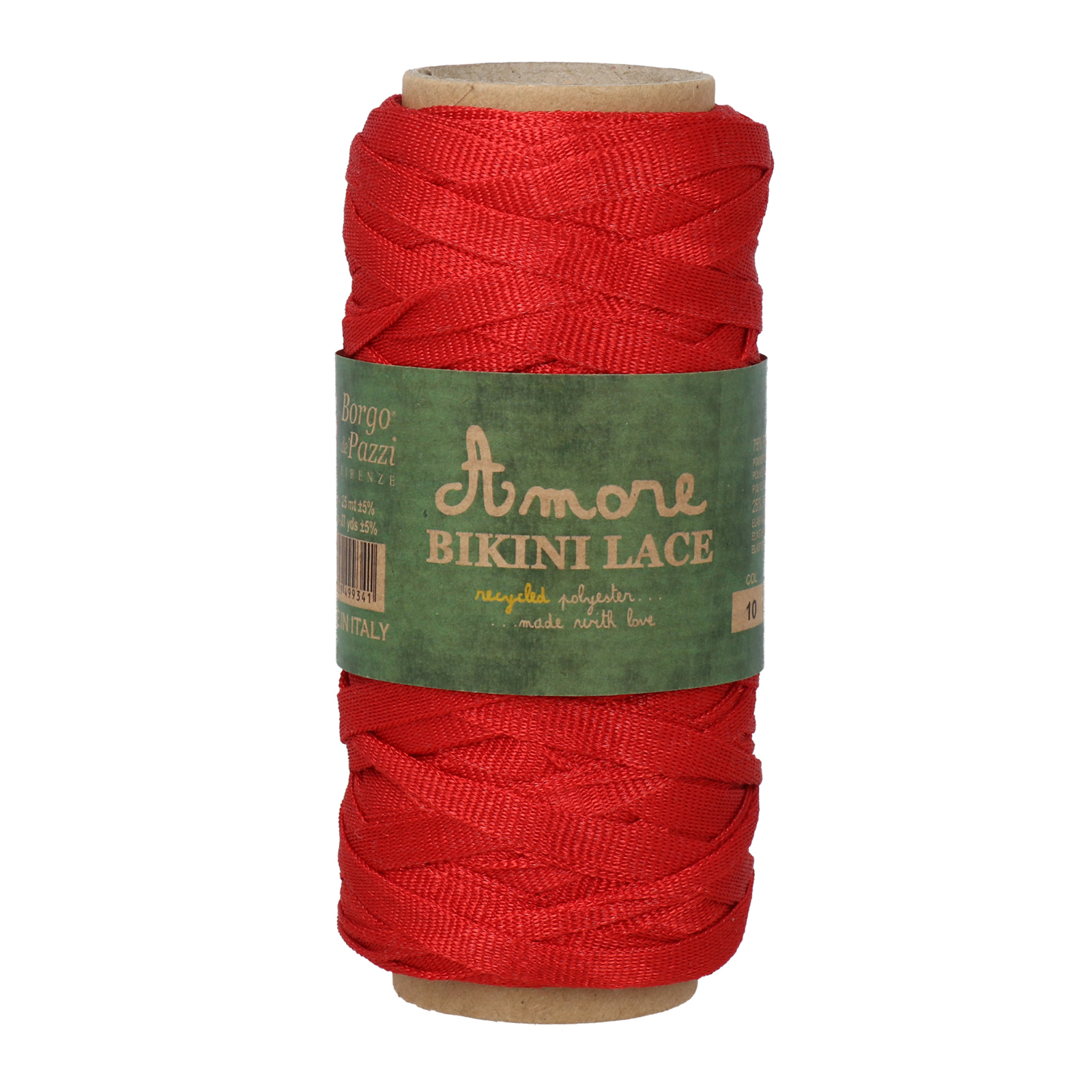 borgo de' pazzi bikini lace - rot (10) - 50gr (25mt) | 1st