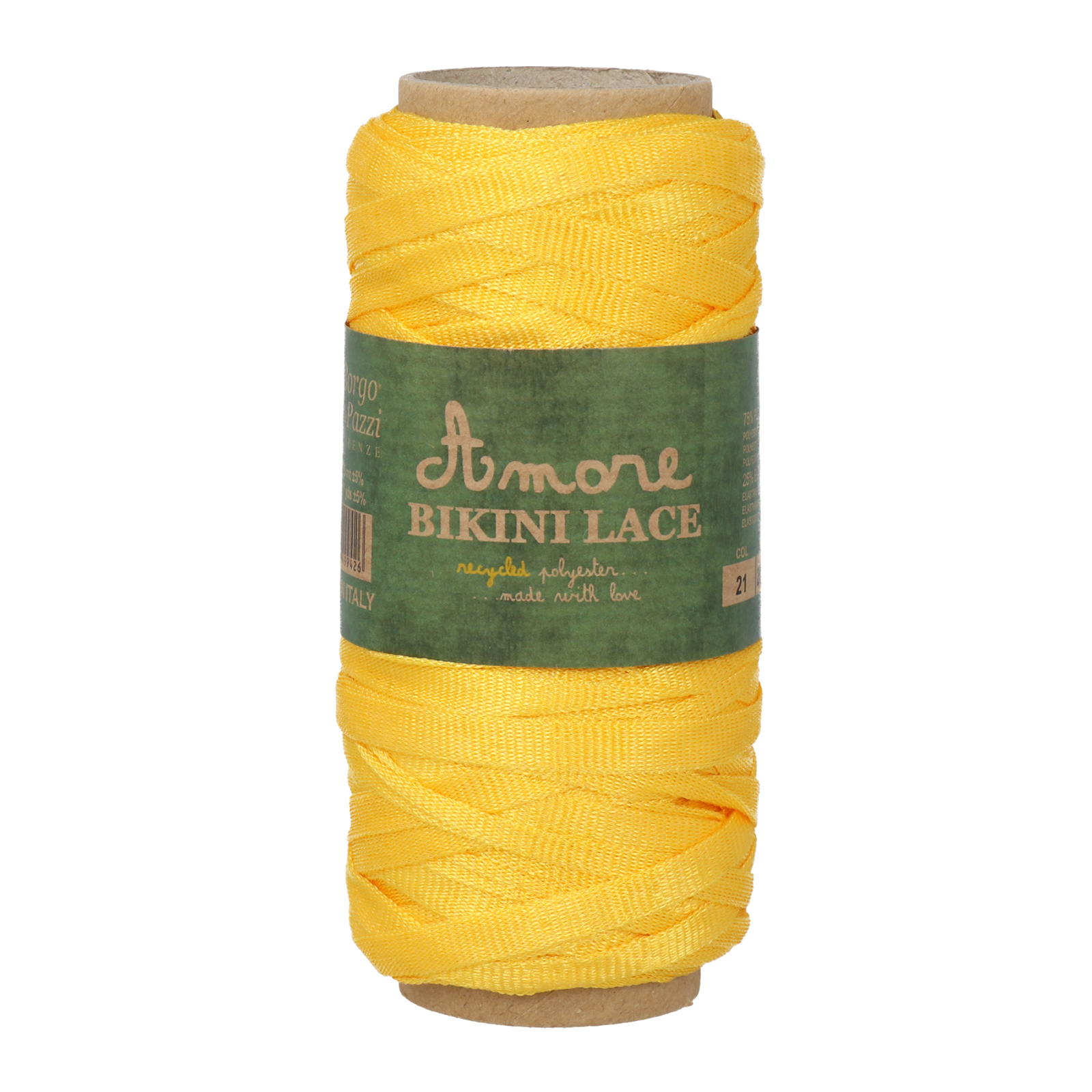 borgo de' pazzi bikini lace - yellow (21) - 50gr (25mt) | 1pc