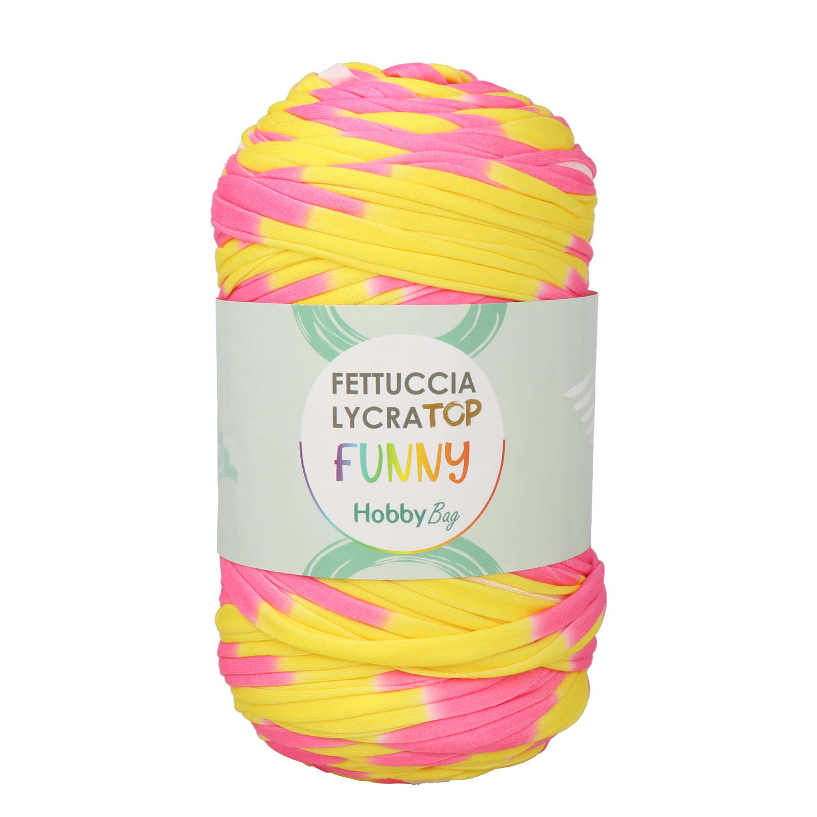 hobbybag t-shirt yarn lycra top funny - strawberry cream (62) - 400gr (105mt) | 1pc