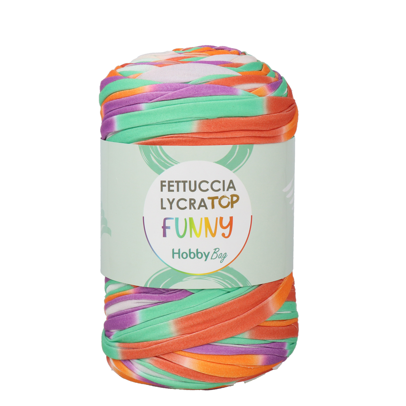 hobbybag t-shirt yarn lycra top funny - allegro mix (79) - 400gr (105mt) | 1pc