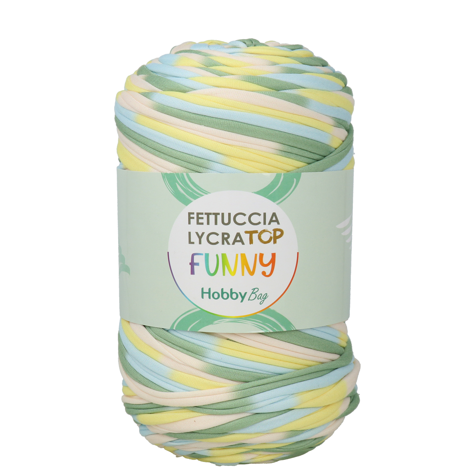 hobbybag t-shirt yarn lycra top funny - sage (68) - 400gr (105mt) | 1pc