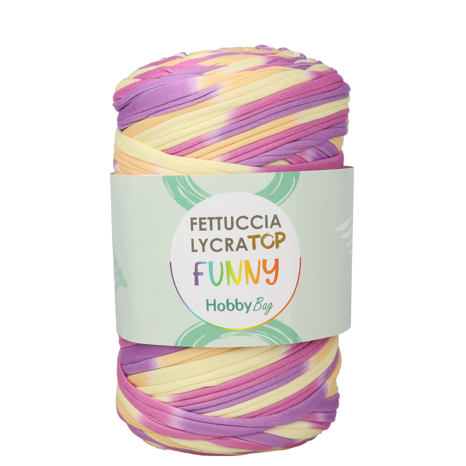 hobbybag t-shirt yarn lycra top funny - candy (72) - 400gr (105mt) | 1pc
