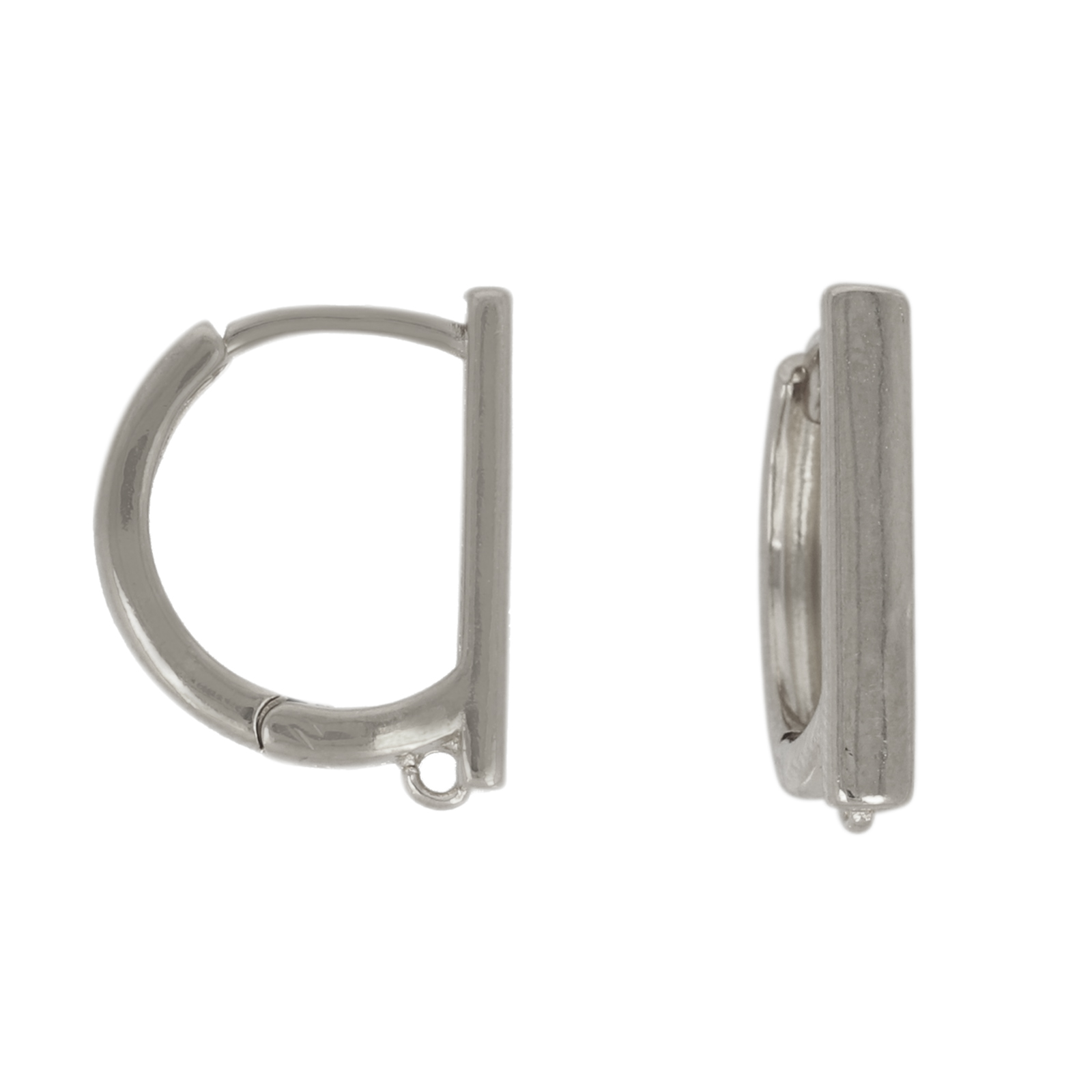 antique silver plated leverback earring 16x2mm | 2pc