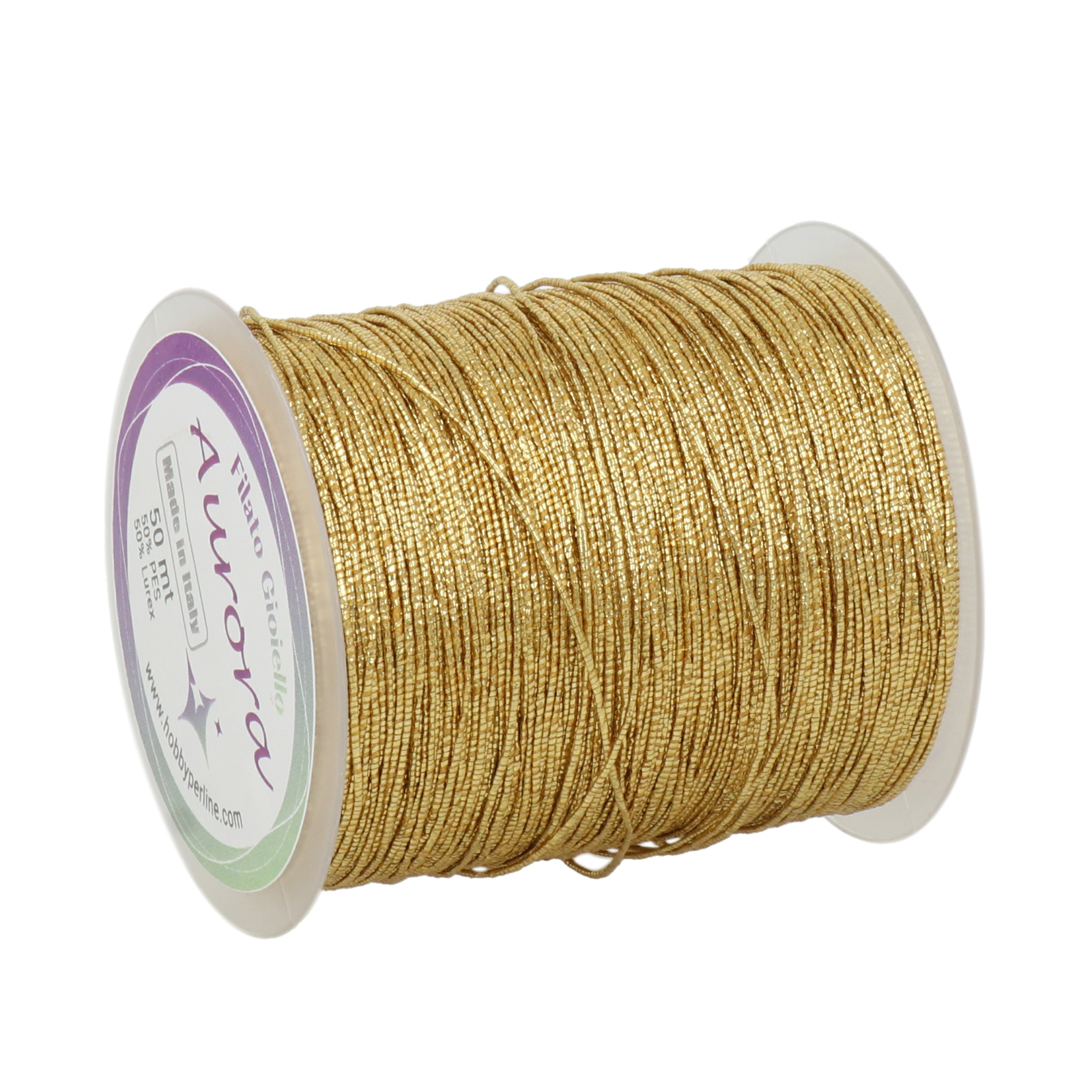 crochet jewel thread aurora - light gold - 50mt | 1pc