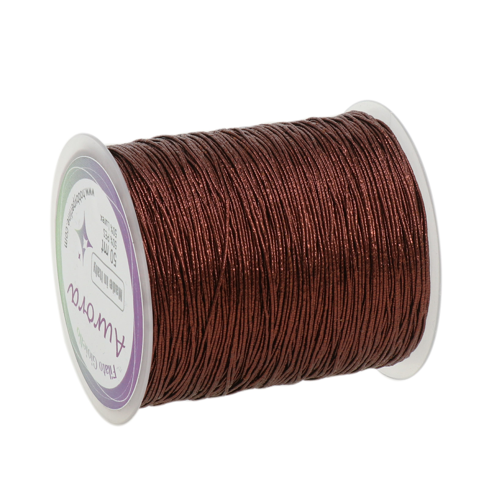 crochet jewel thread aurora - brown - 50mt | 1pc