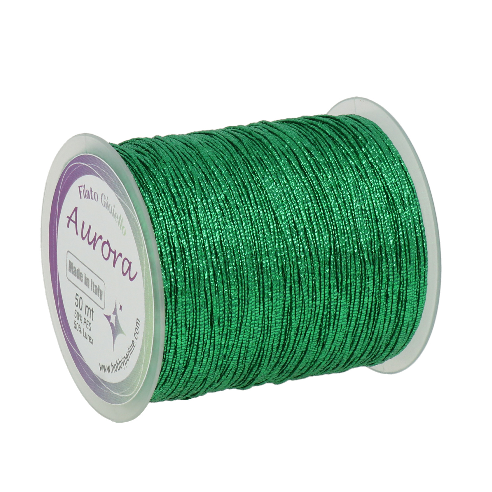 crochet jewel thread aurora - emerald - 50mt | 1pc