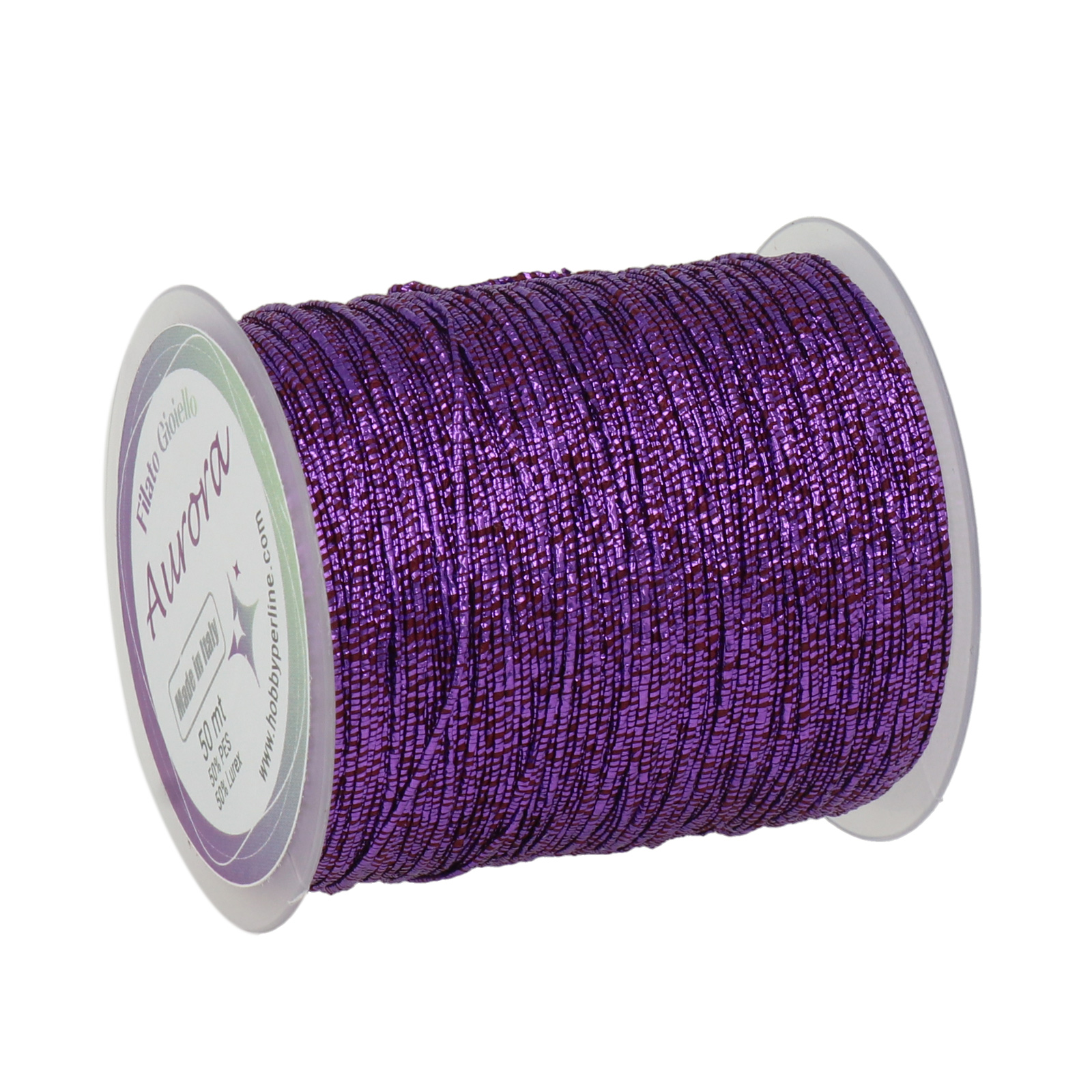 crochet jewel thread aurora - purple - 50mt | 1pc