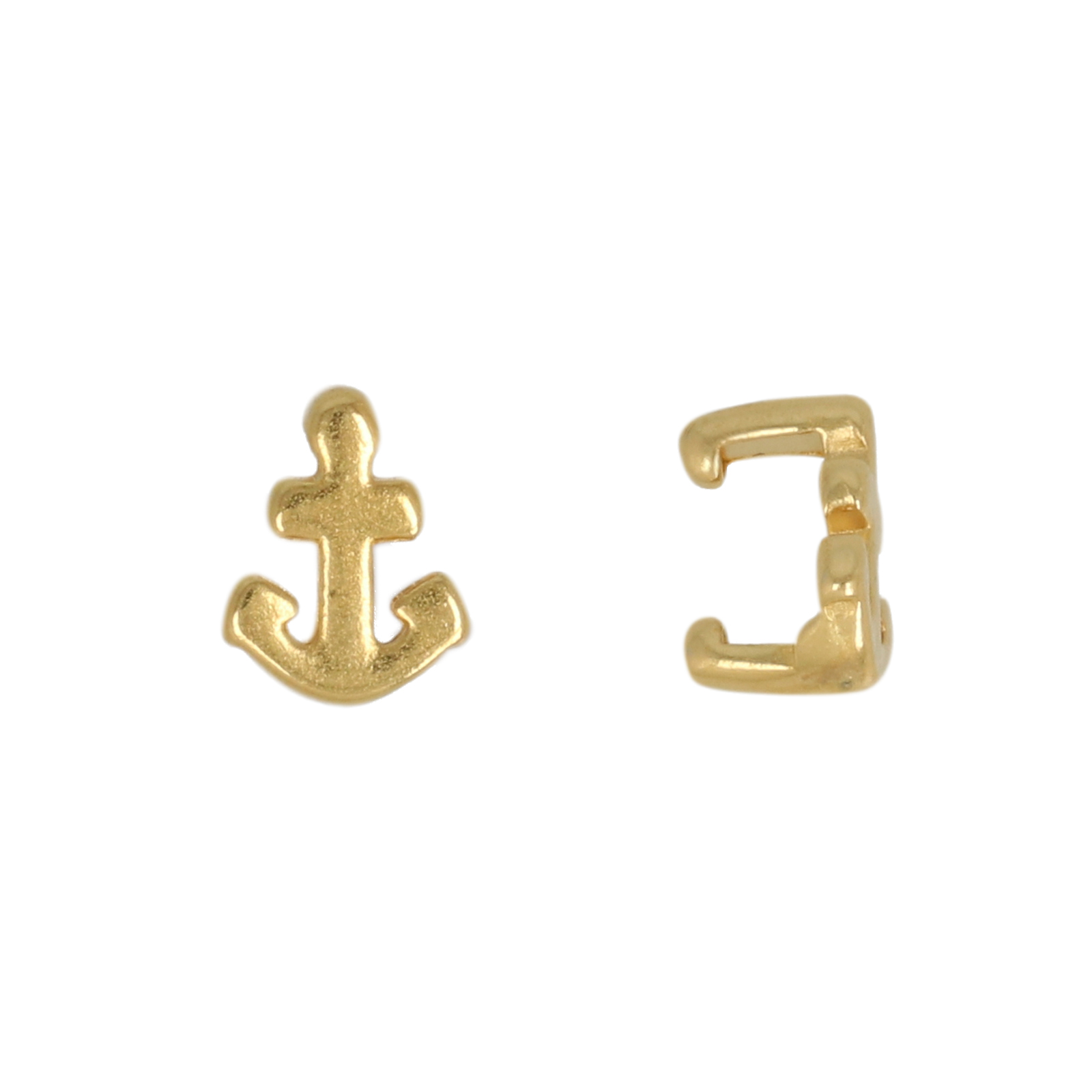 gold plated bead anchor 8x6mm | 4pc