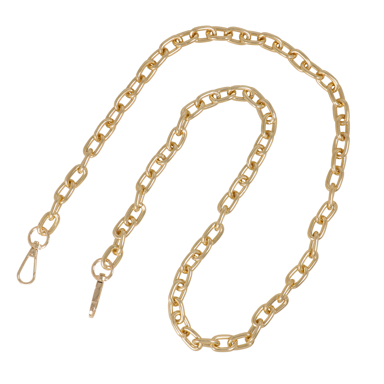 bag chain gold 22x14mm - 110cm | 1pc