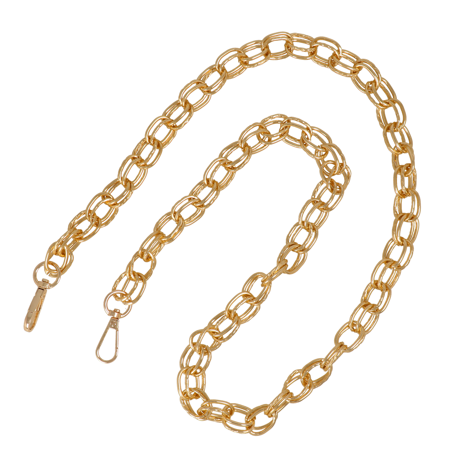 bag chain gold 21x15mm - 110cm | 1pc