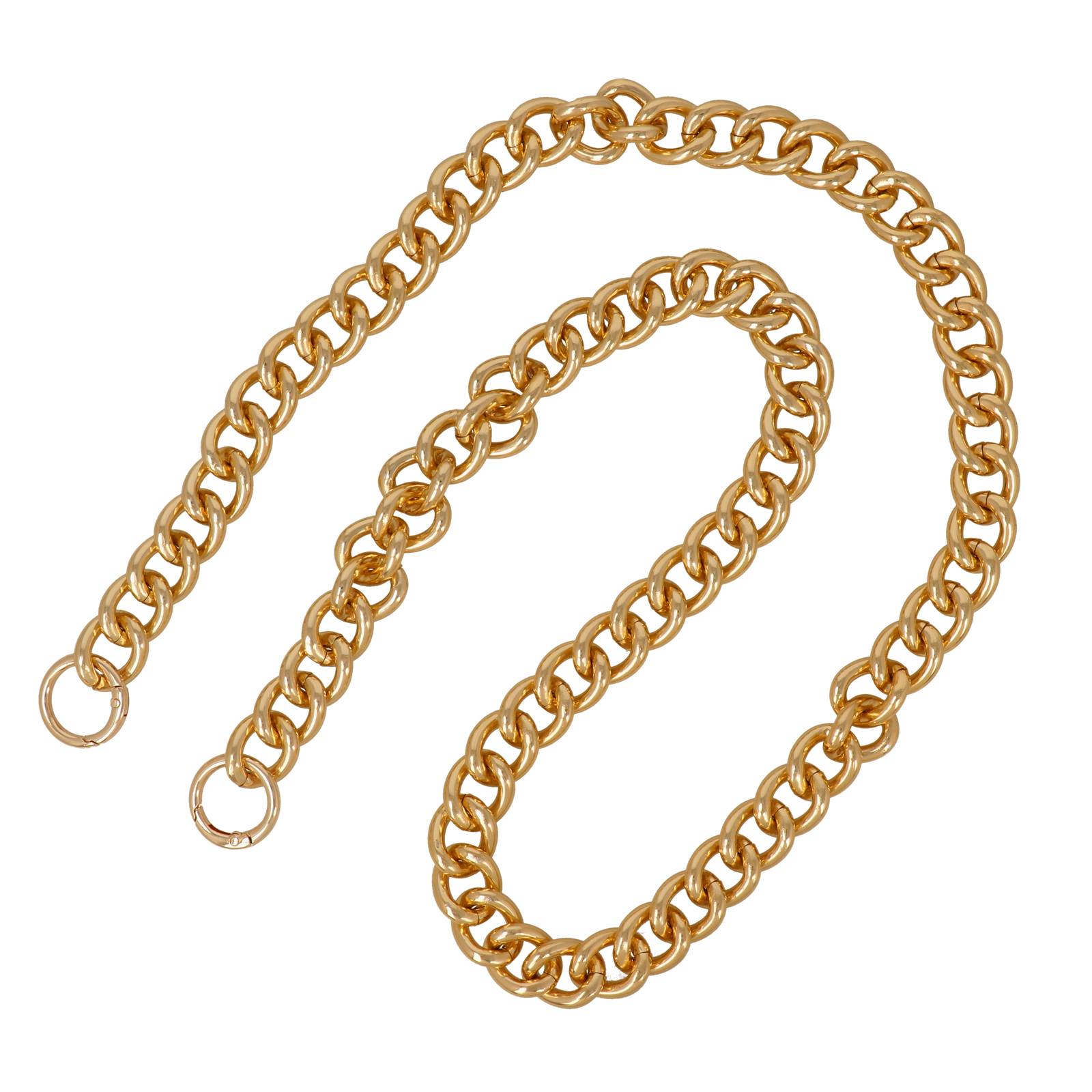 bag chain gold 22x19mm - 110cm | 1pc