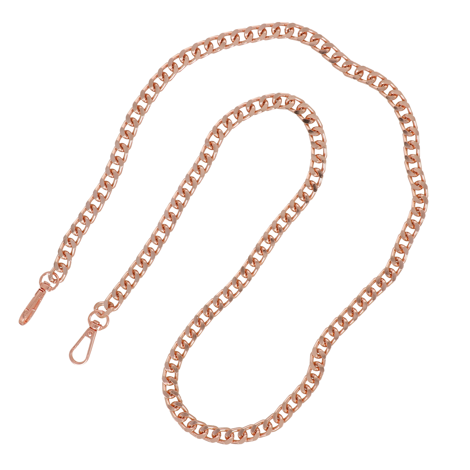 bag chain rose gold 14x10mm - 110cm | 1pc