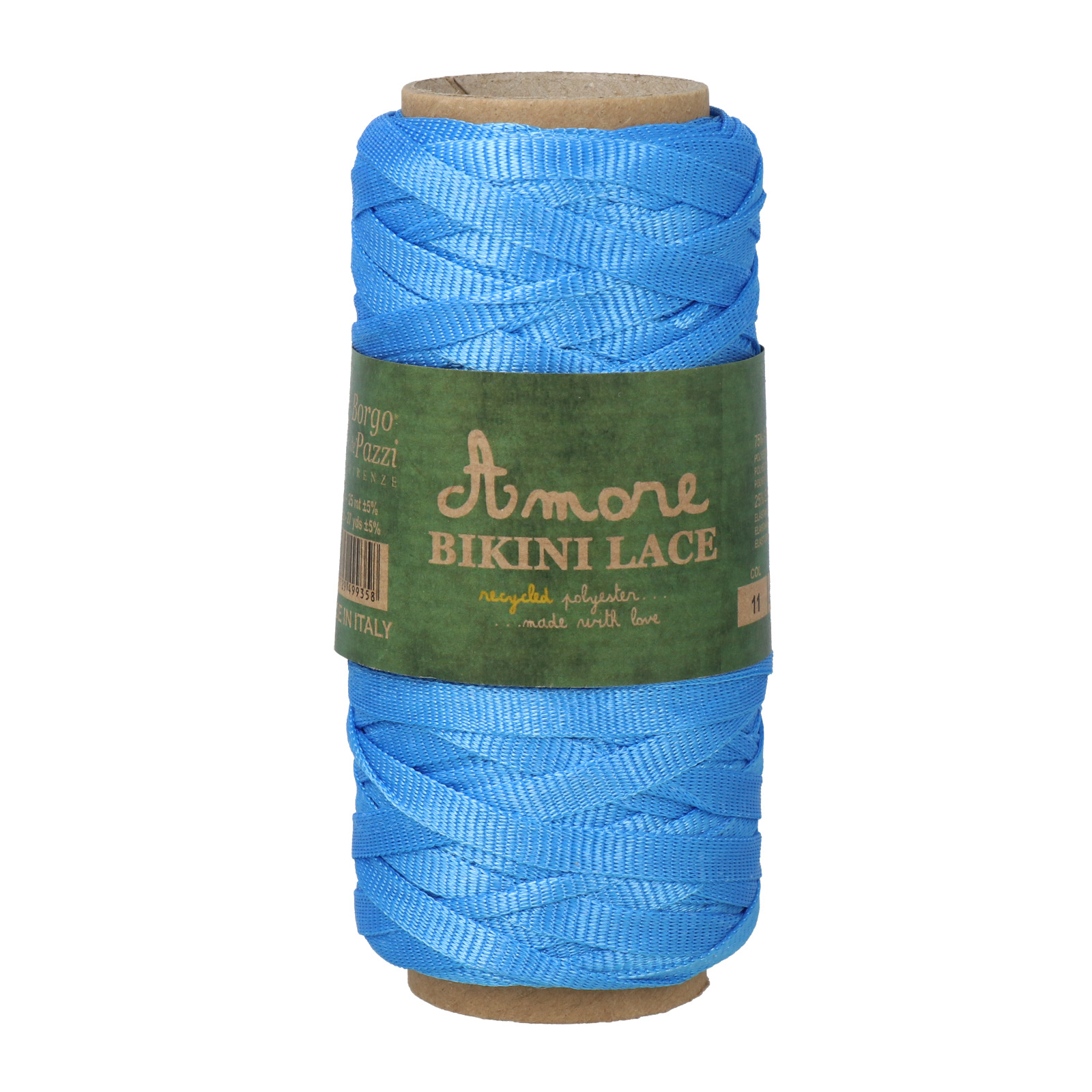 borgo de' pazzi bikini lace - sky blue (11) - 50gr (25mt) | 1pc