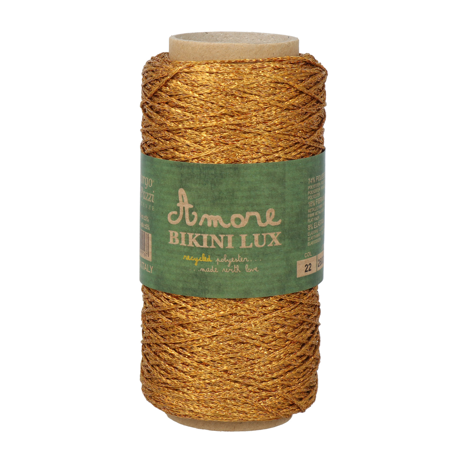 borgo de' pazzi bikini lux - antique gold (22) - 50gr (185mt) | 1pc