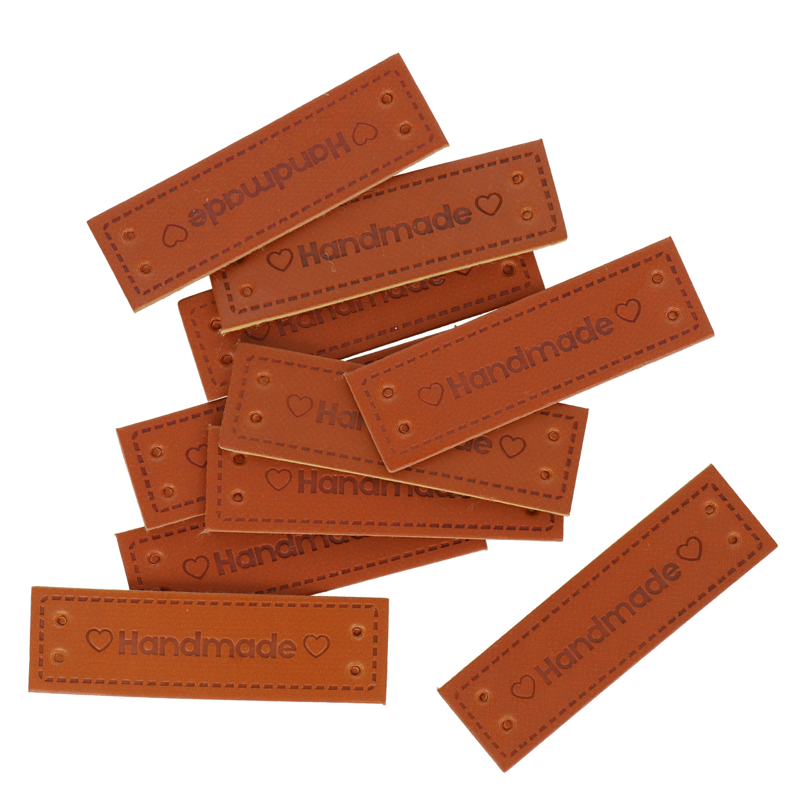 handmade pu tags 5x1,5cm | 10pc