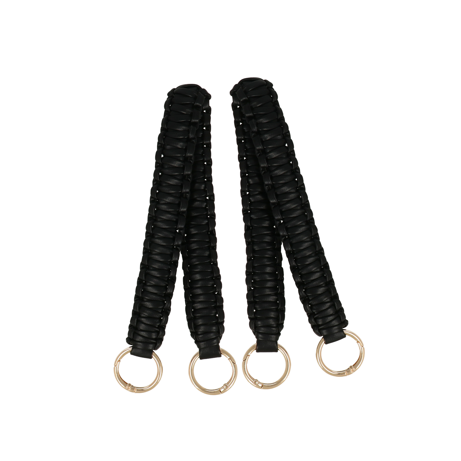 griffe für tasche - pu leder schwarz 2,5cm - 40cm | 2st