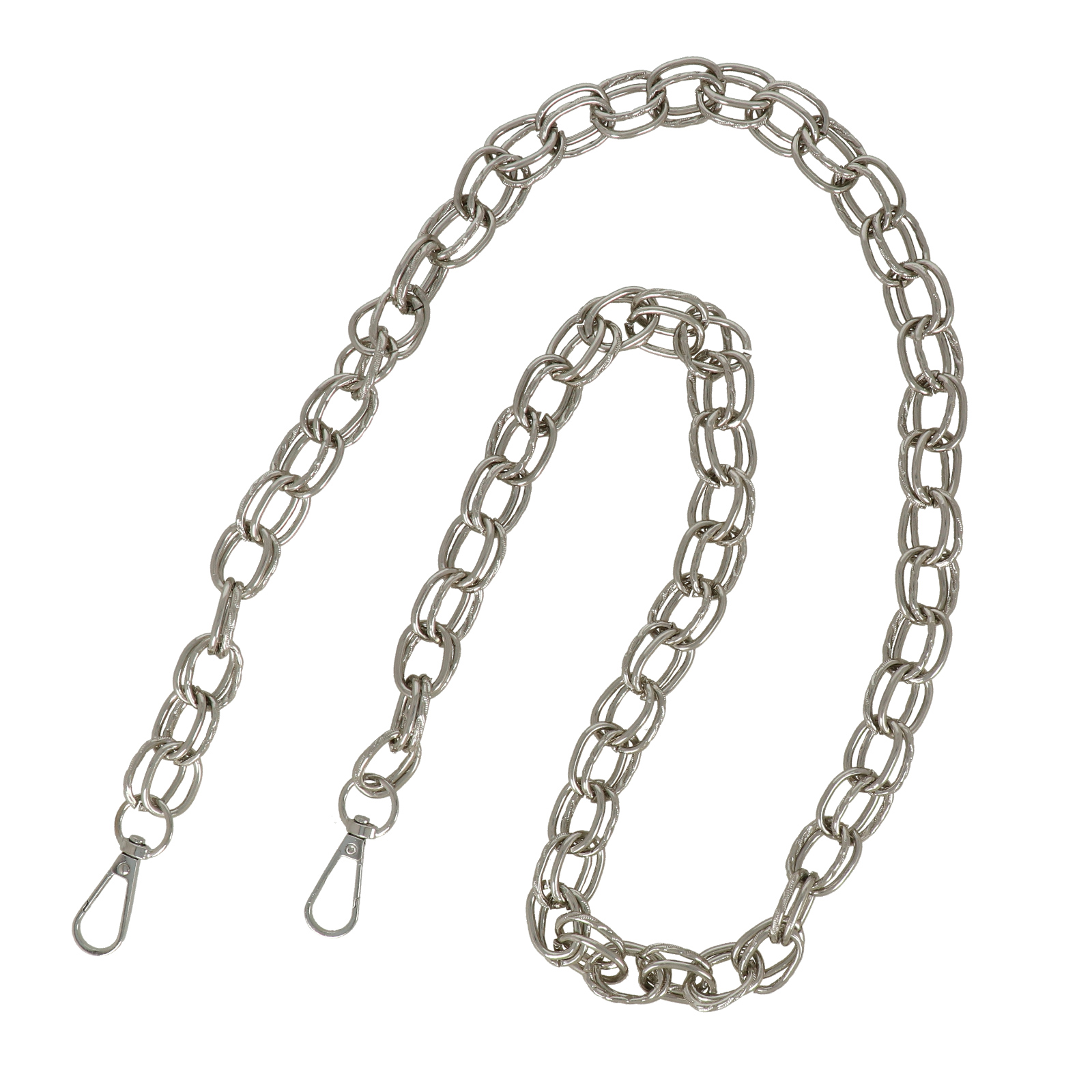 bag chain silver 21x15mm - 110cm | 1pc