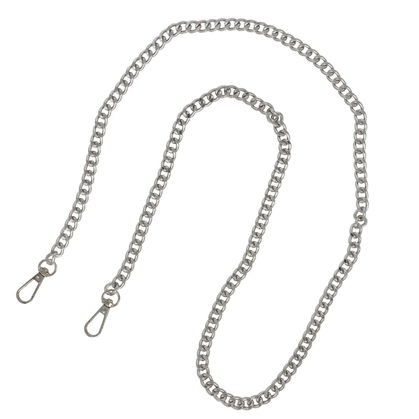 bag chain silver 12x9mm - 110cm | 1pc