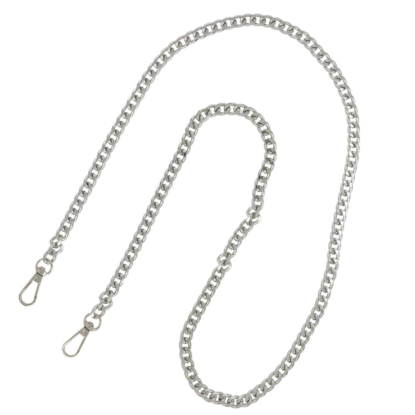 bag chain silver 12x9mm - 110cm | 1pc