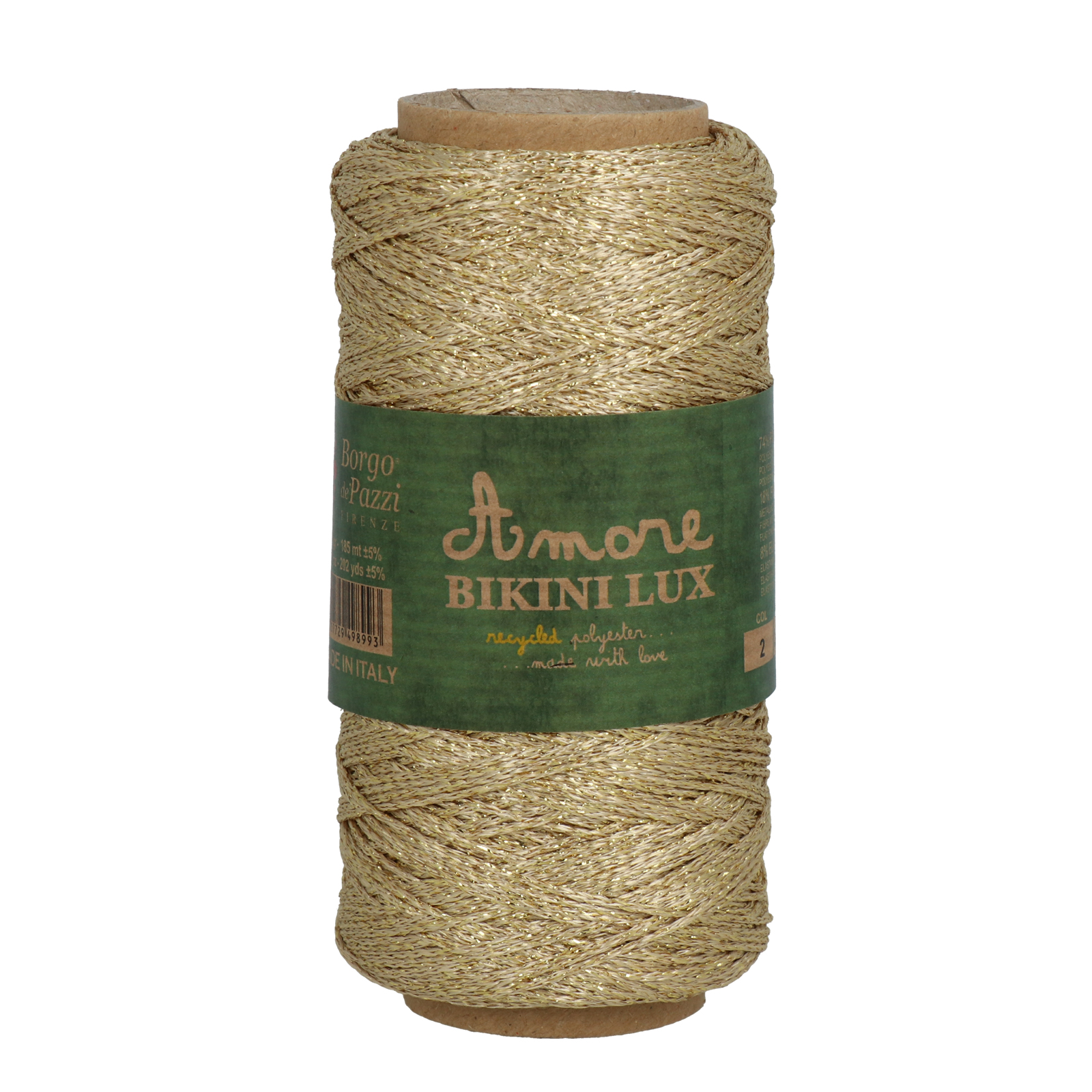 borgo de' pazzi bikini lux - gold (2) - 50gr (185mt) | 1pc
