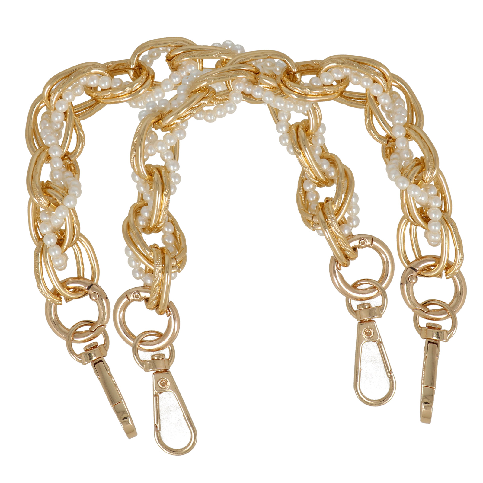 bag chain handle gold 22x15mm - 30cm | 2pc
