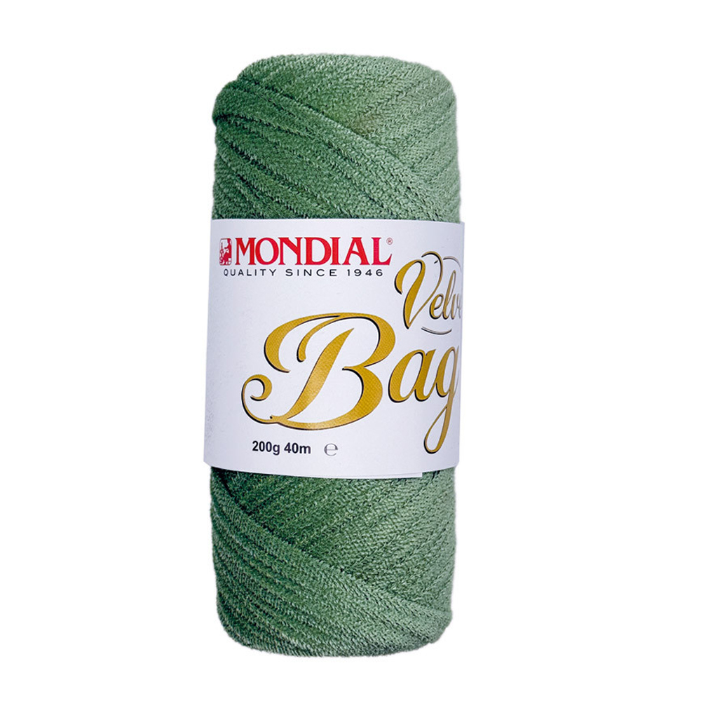 velvet bag mondial - pastel green (315) - 200gr (40mt) | 1pc