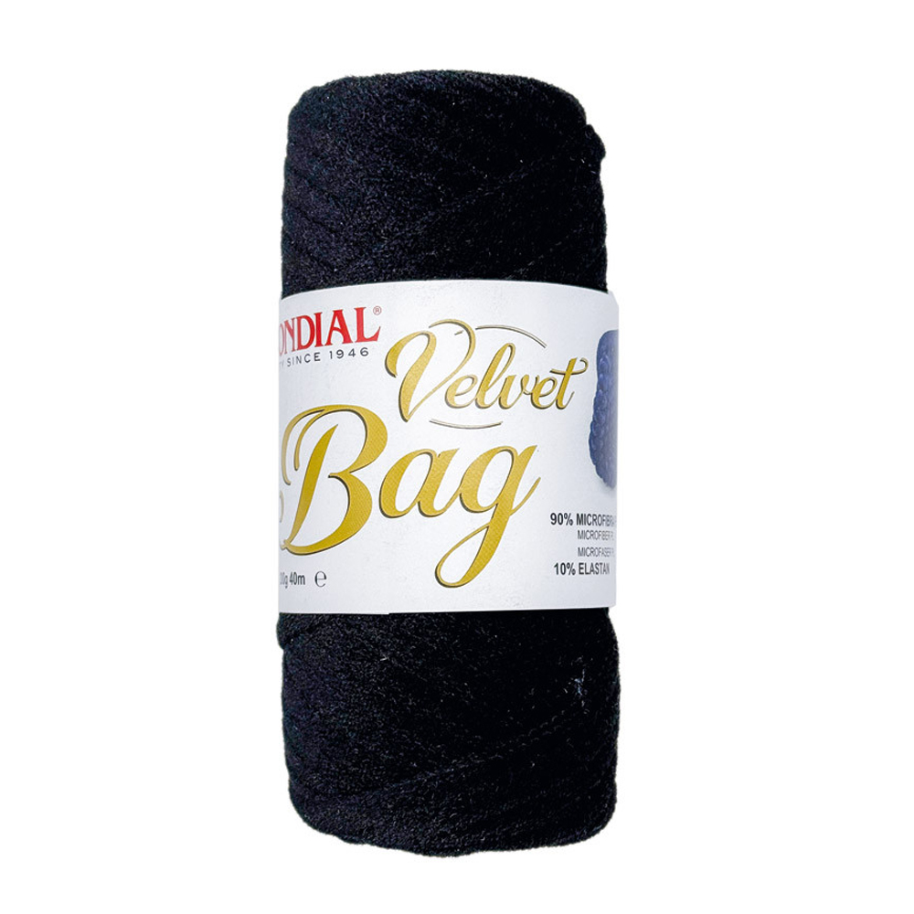 velvet bag mondial - schwarz (323) - 200gr (40mt) | 1st