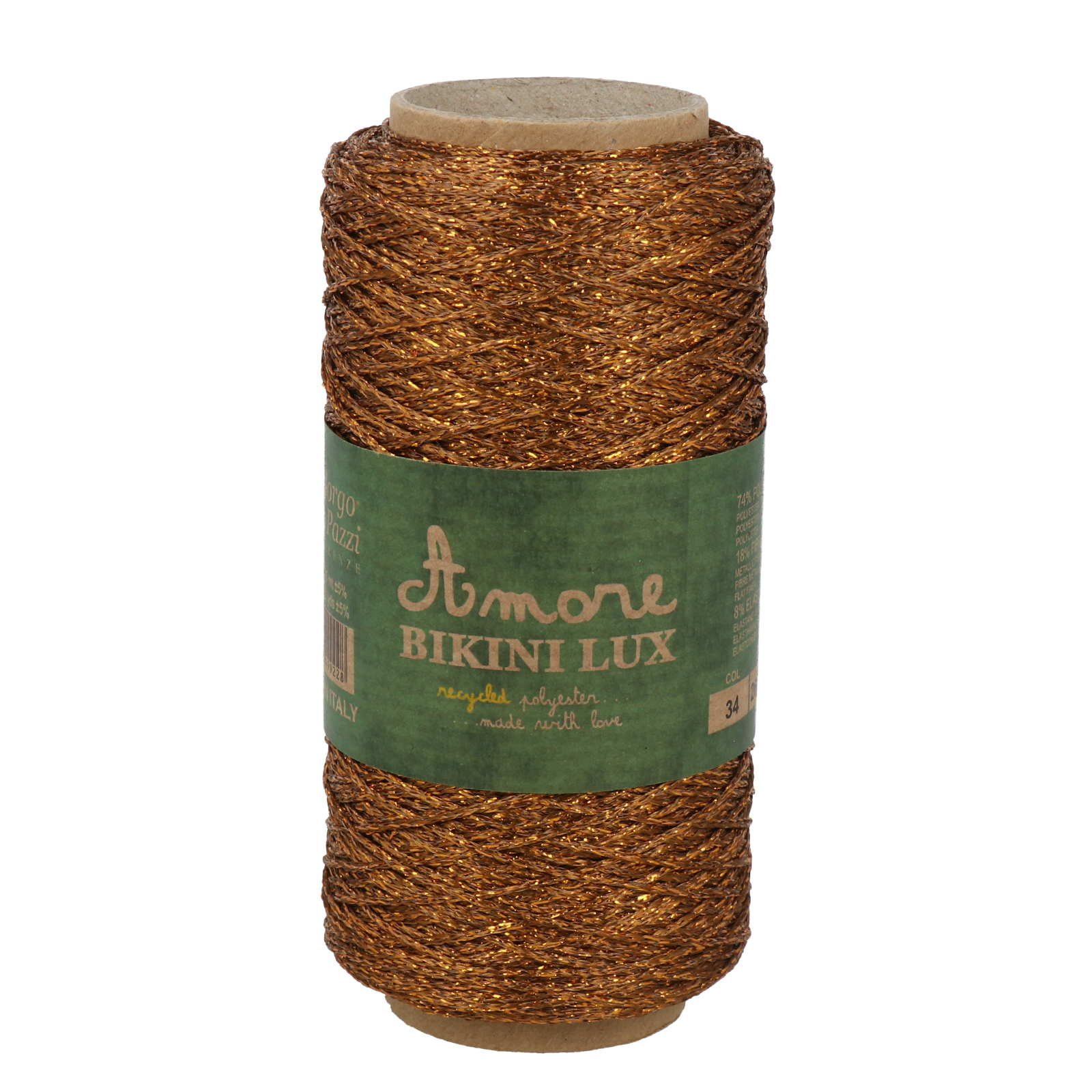 borgo de' pazzi bikini lux - brown (34) - 50gr (185mt) | 1pc