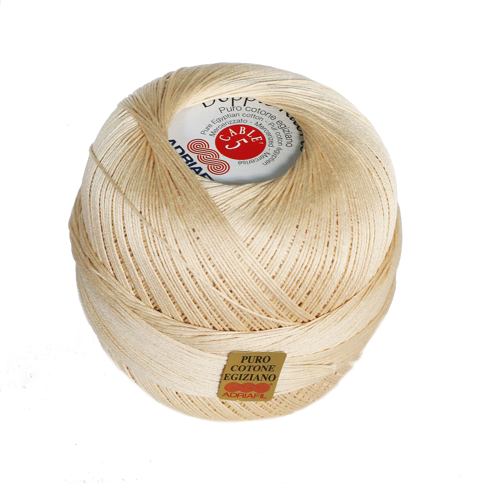 adriafil doppio ritorto cablé 5 - ecrù (12) - 100gr (415mt) | 1pc