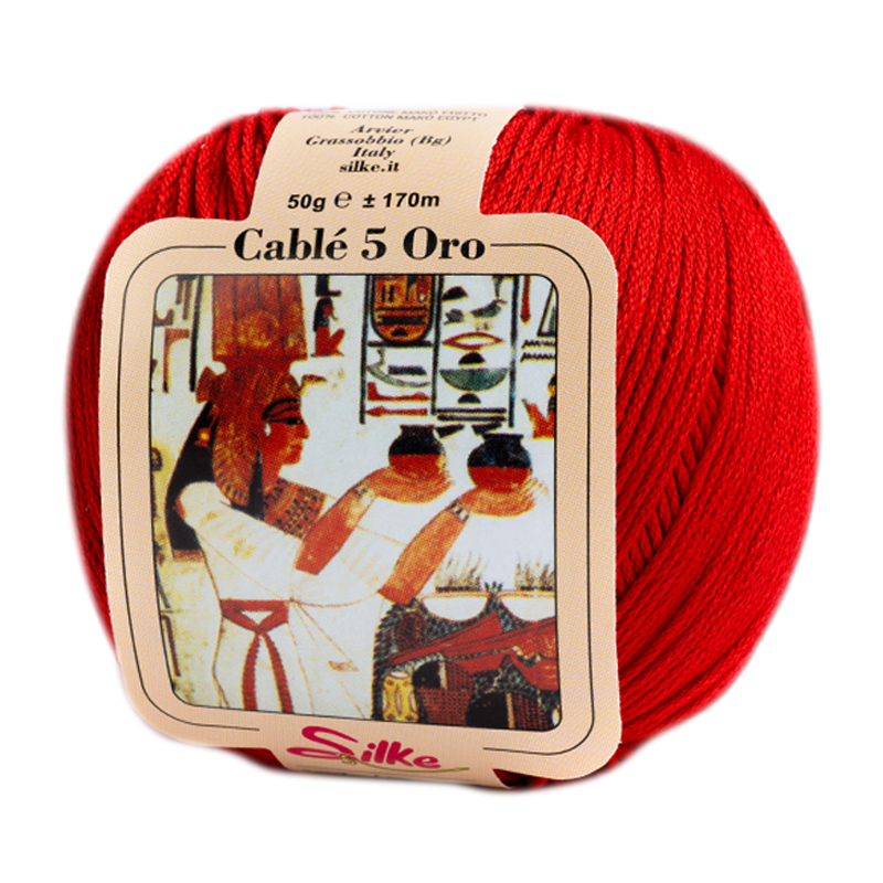 silke cablé 5 - red (5) - 50gr (170mt) | 1pc