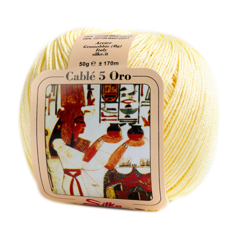 silke cablé 5 - light yellow (1) - 50gr (170mt) | 1pc
