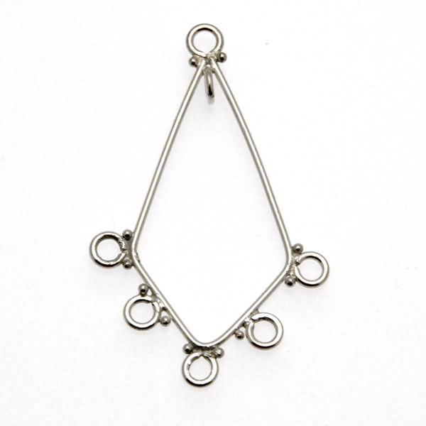 sterling silver chandelier 35x20mm | 1pc