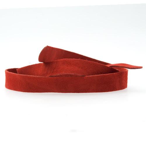 red suede cuff 60x1,5cm | 1pc