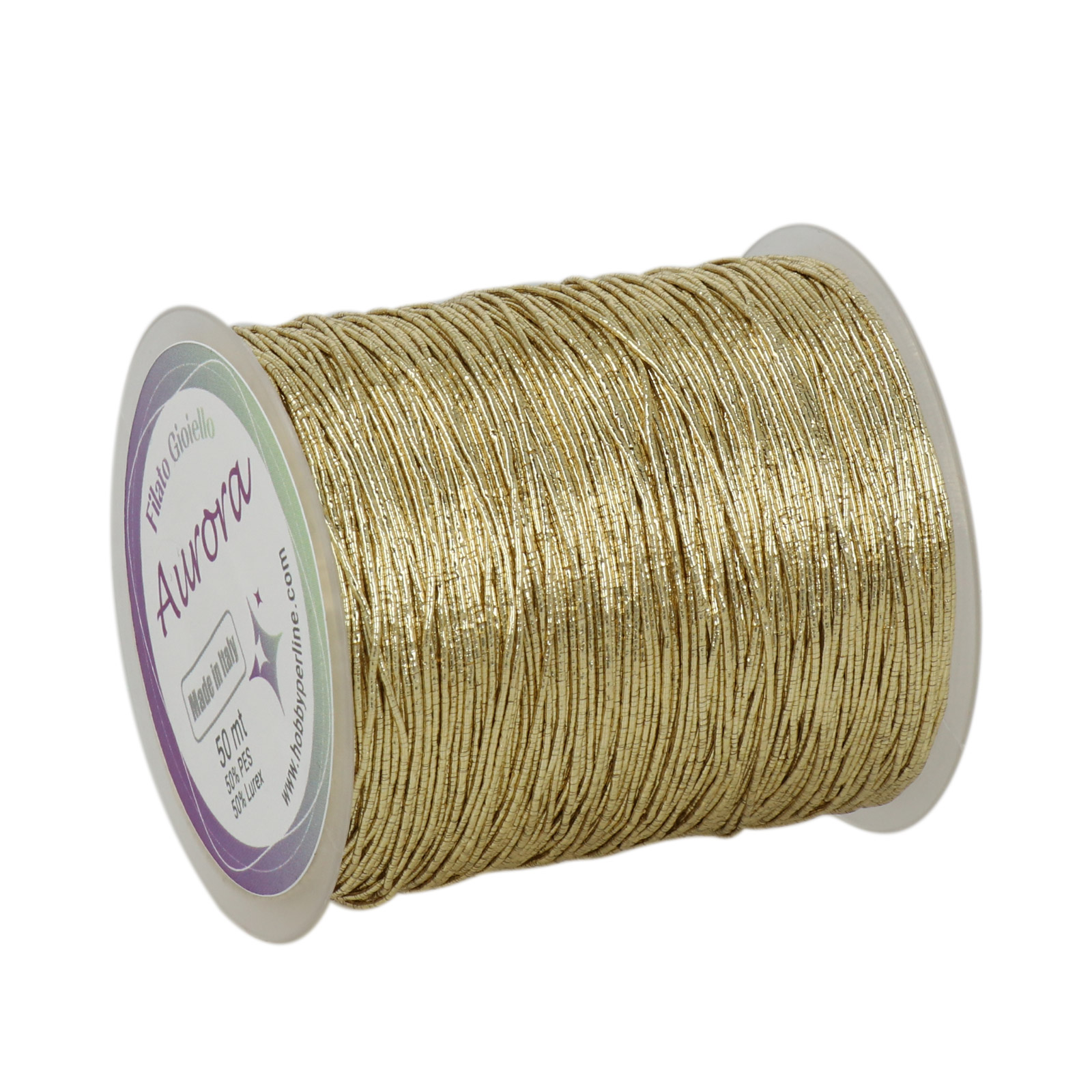 crochet jewel thread aurora - champagne gold - 50mt | 1pc
