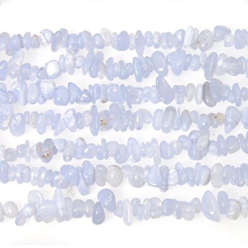 blue lace agate chips 5-10mm | 32-inch strand approx.