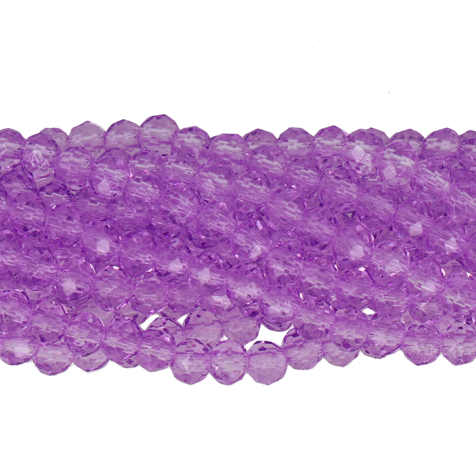 chinese glasperlen facettiertes rondelle violet 4x3mm | strang 100st ca