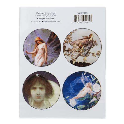 collage sheet - fairies theme coin 48mm | 1pc