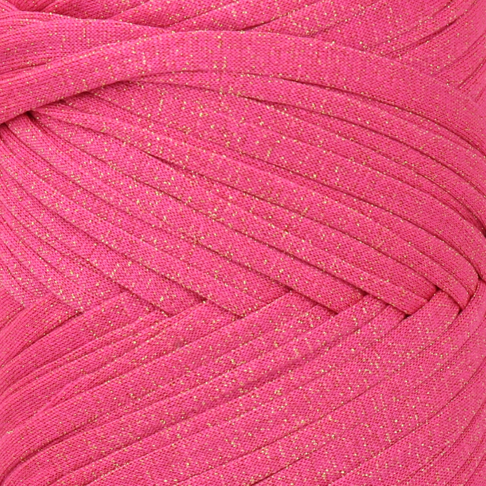 hobbybag t-shirt garn lycra top lurex - fuchsia/gold (24) - 200gr (80mt) | 1st