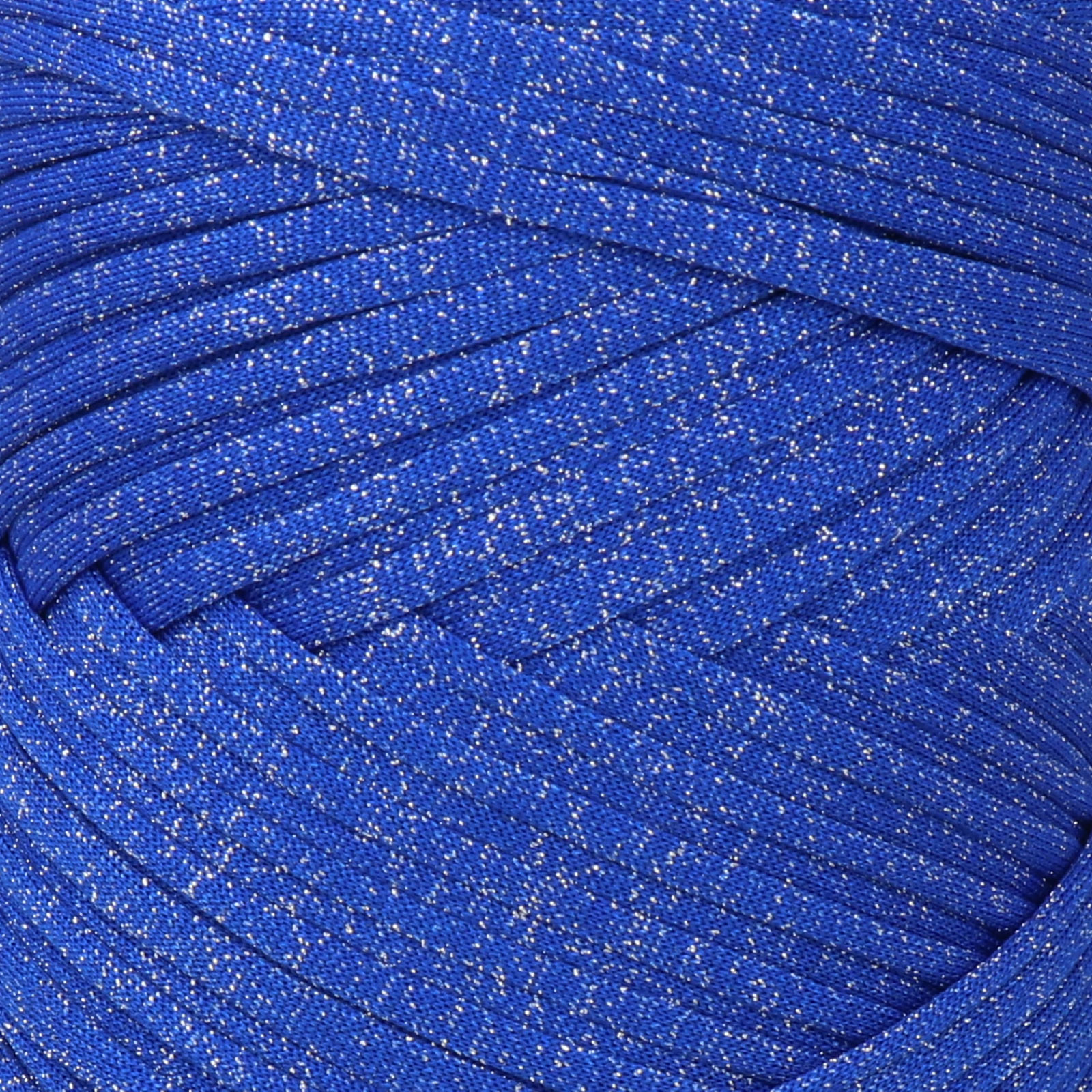 hobbybag t-shirt garn lycra top lurex - blau electro/silver (26) - 200gr (80mt) | 1st