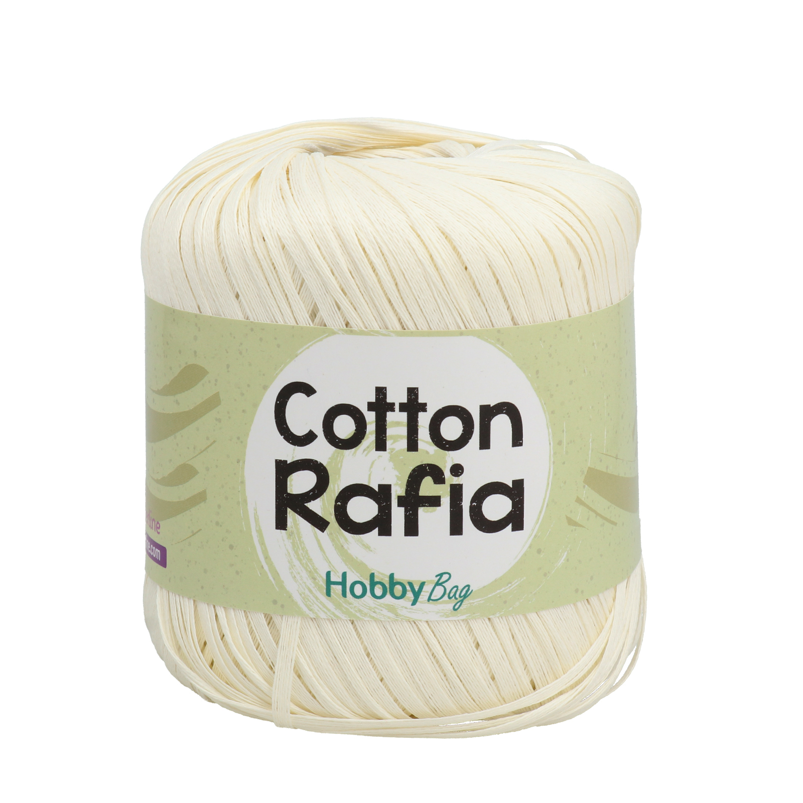 cotton rafia hobbybag - white (1) - 50gr (125mt) | 1pc
