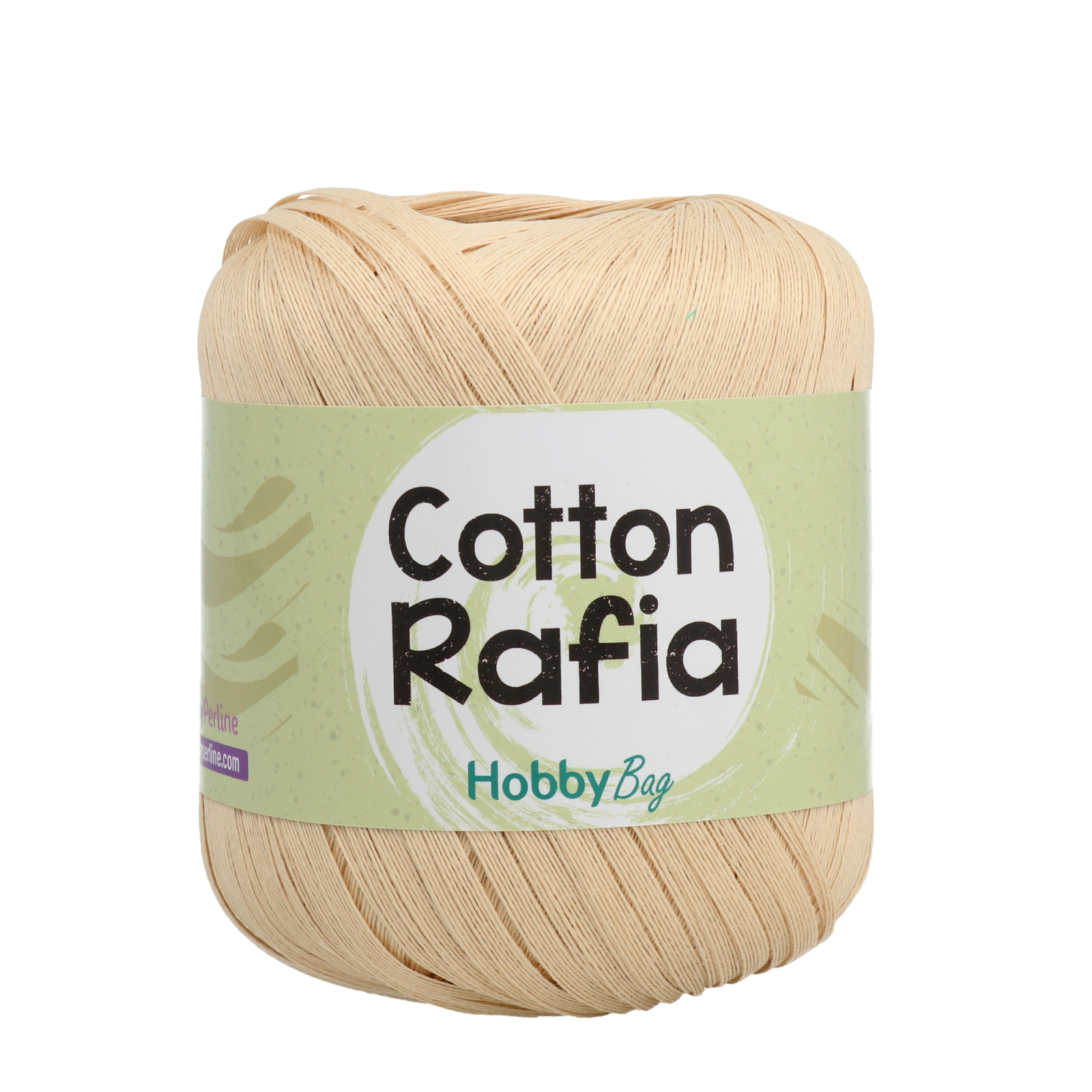 cotton rafia hobbybag - natürlish (3) - 50gr (125mt) | 1st
